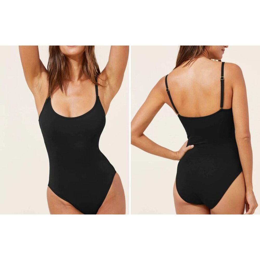 Andie Swim The Amalfi One Piece Swimsuit Black Size S NWT